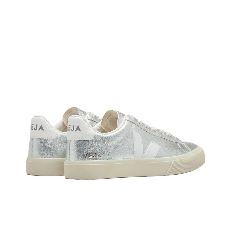 VEJA Campo Low Top Skateboard Shoes Women's Silver-4