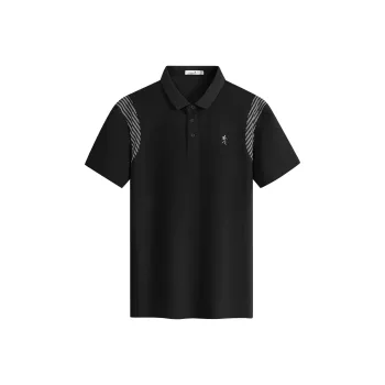 Dance With Wolves Polo Shirt Men's Black