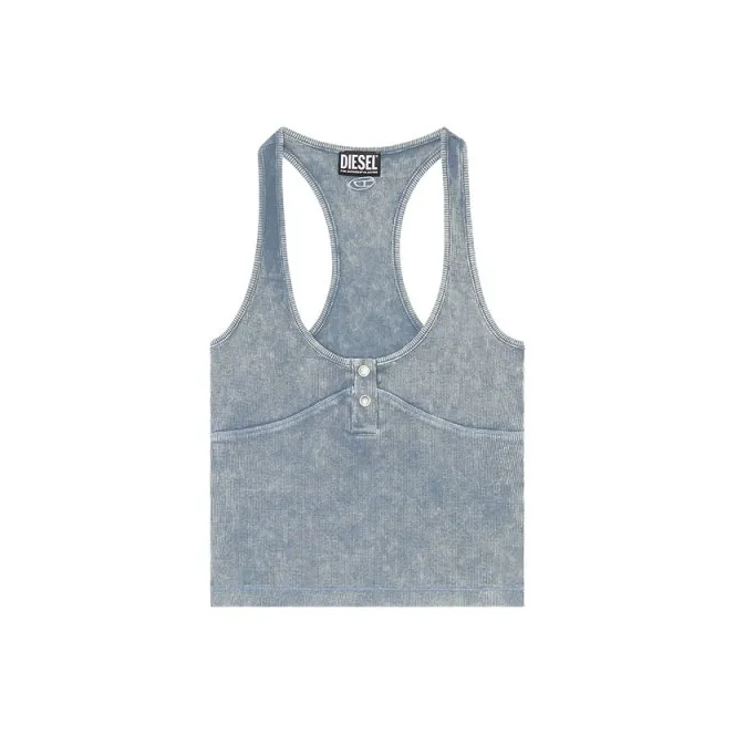 DIESEL Tank Tops Women's Blue-0