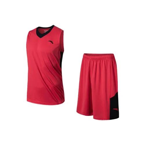 Anta Basketball Collection Basketball Suit Men's Classic Red