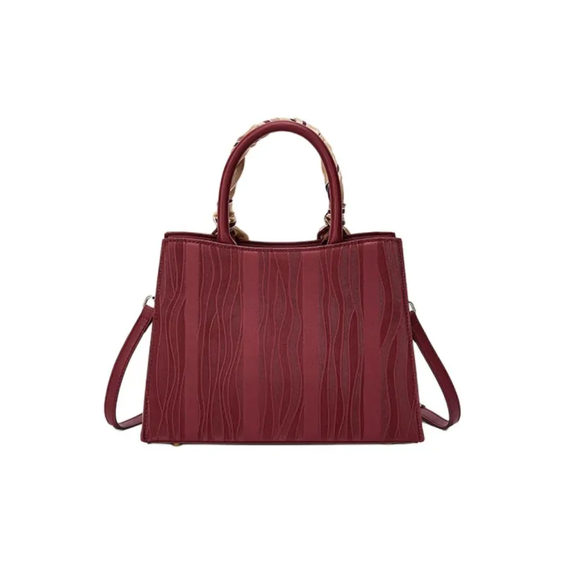 JOSINY Synthetic Leather Handbag Medium Size Women's Passionate Red-3