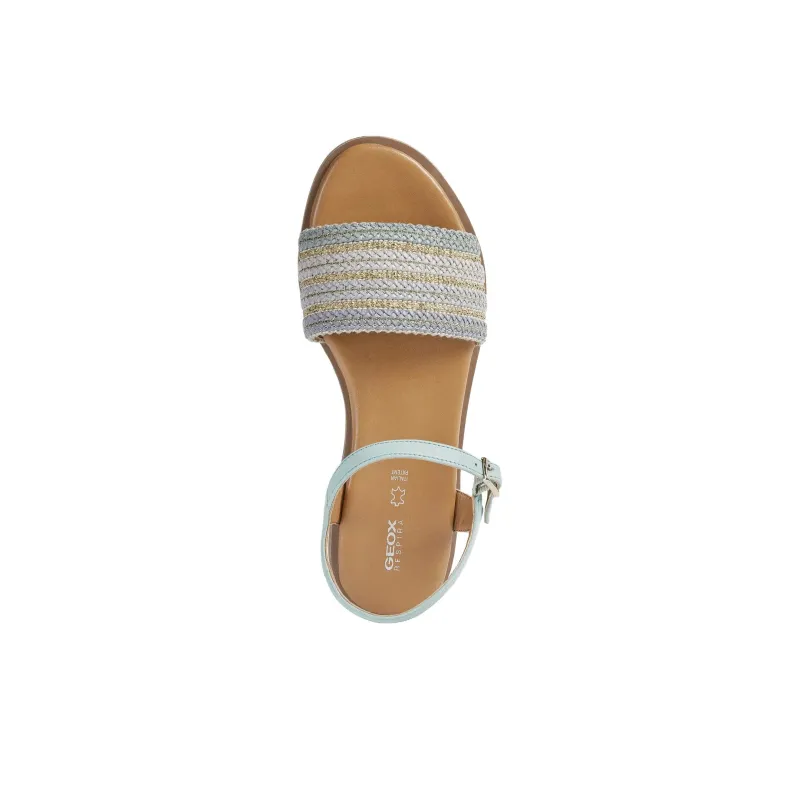 GEOX Naileen One Strap Sandals Women's Light Blue-3