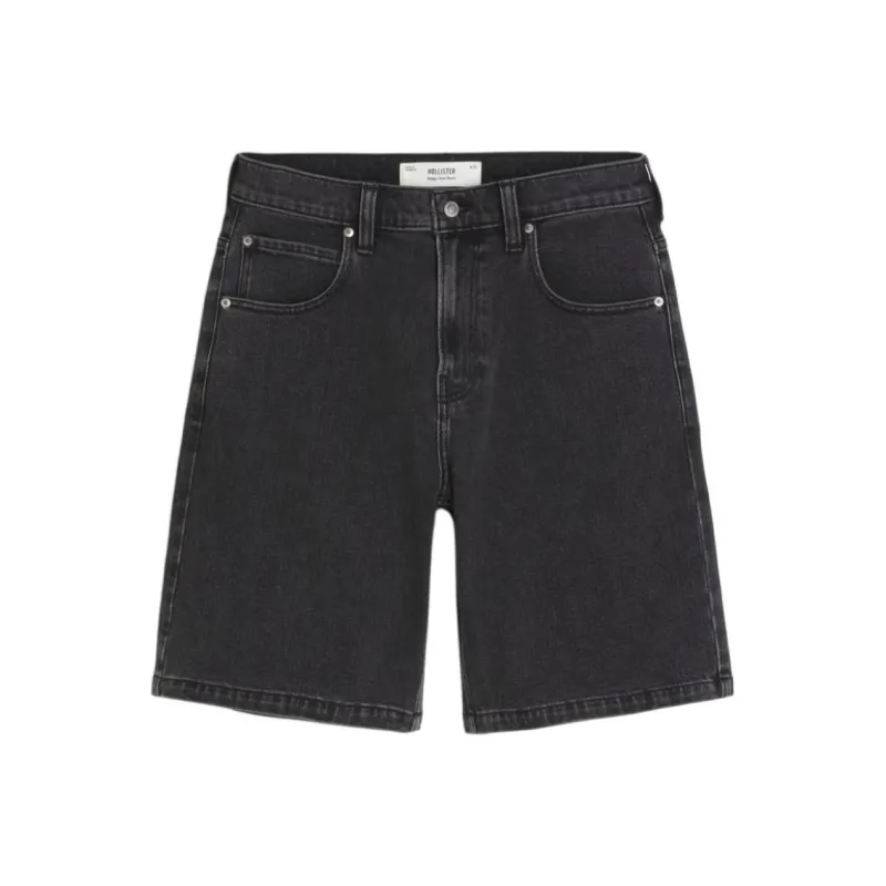 Hollister Denim Shorts Men's Washed Black-0
