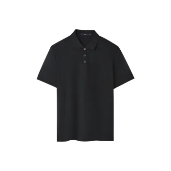 HLA Polo Shirts Men Black E6