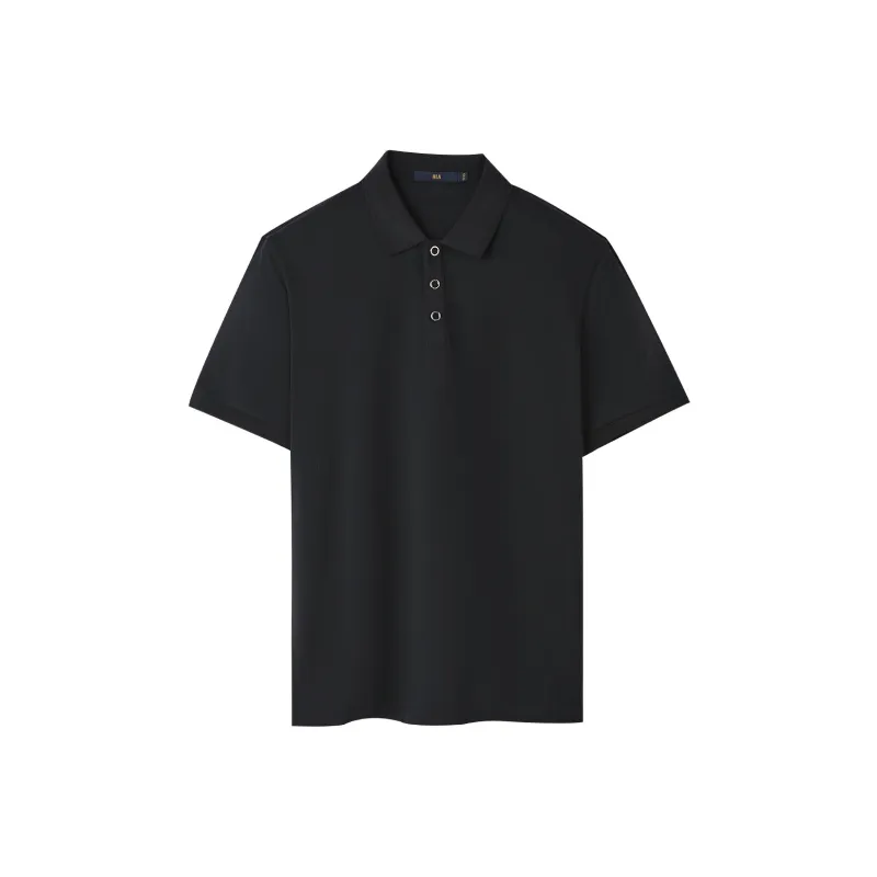 HLA Polo Shirts Men Black E6-0