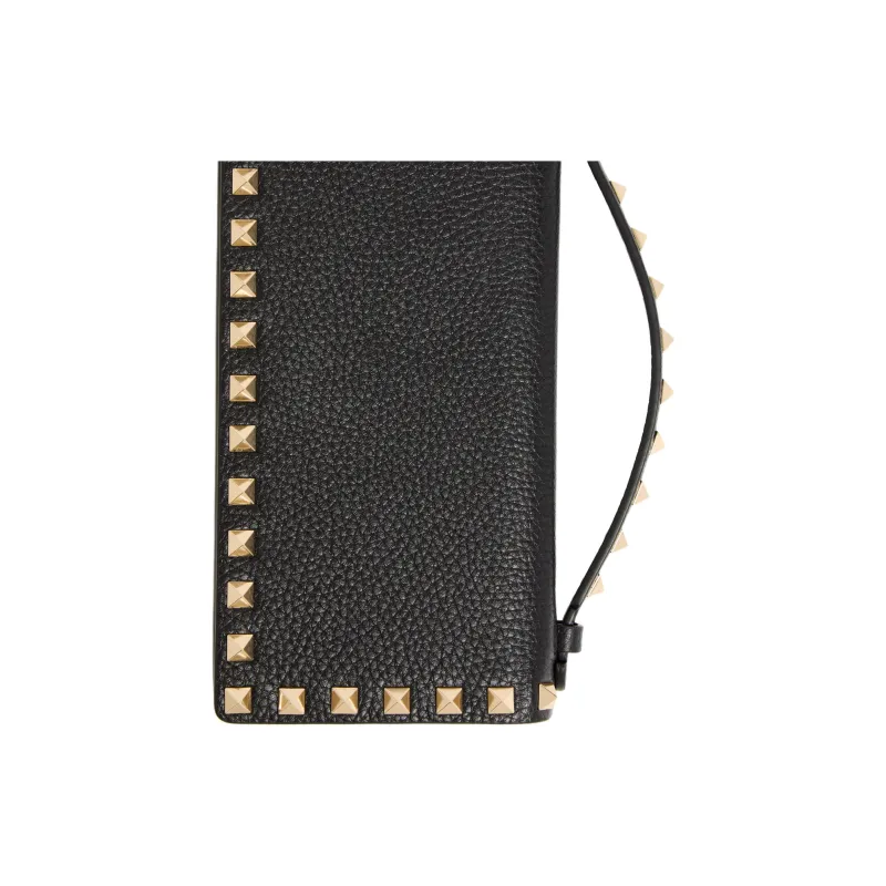 Valentino Garavani Rockstud Foldover Top Clutch Bag-5