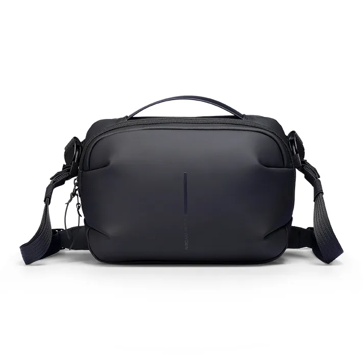 MARK RYDEN Pu Shoulder Bag, Crossbody Bag, Handbag Men's Elegant Black-1