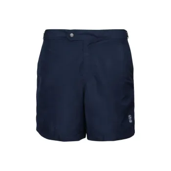 Brunello Cucinelli Logo Embroidered Buttoned Swim Shorts