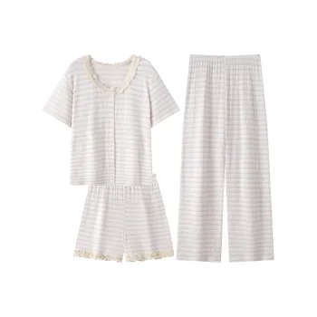XIAFENYAN Pajama Set Women's Apricot