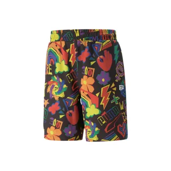 PUMA DOWNTOWN PRIDE AOP 8'' TR Casual Shorts Men's Black