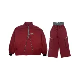 Clothing Set (Bordeaux Red Top+Bordeaux Red Pants)
