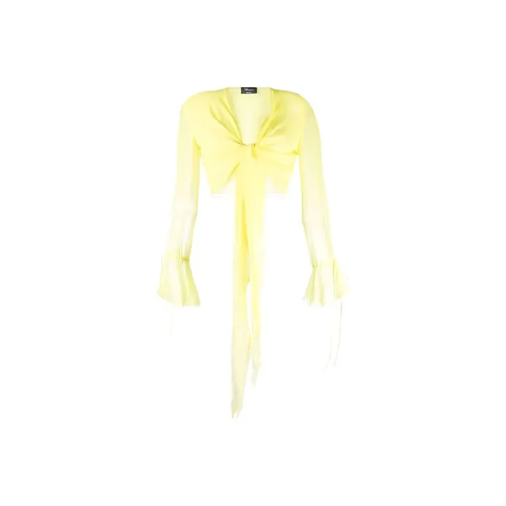 Blumarine Crop Tops Women's Yellow-0