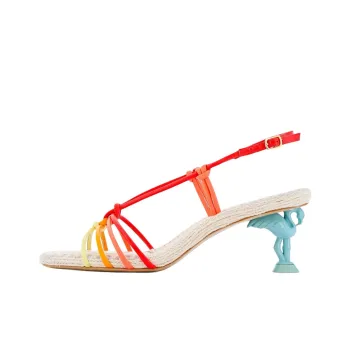 Sophia Webster Flo Copacabana One Strap Sandals 6cm Women's Red