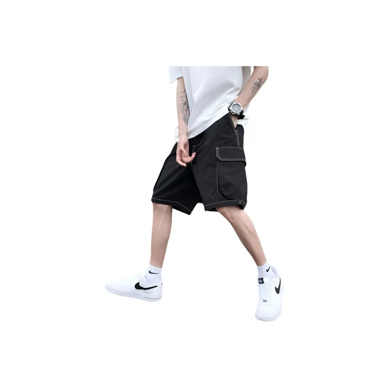 JIMI&JONS Cargo Shorts Unisex Black-0