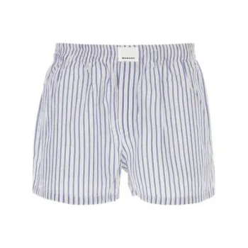 ISABEL MARANT Logo-Patch Striped Boxers