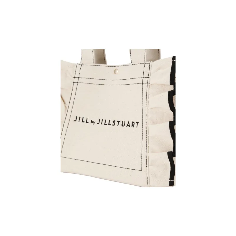 JILL STUART Magnetic Closure Tote Bag, Shopping Bag, Handbag Small Size Women's White-6