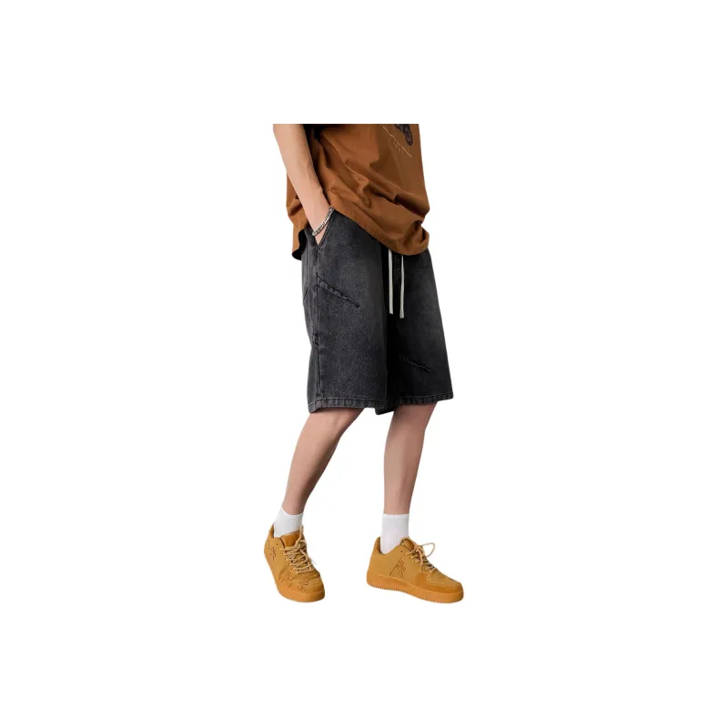 NEAR HERE Denim Shorts Unisex-0