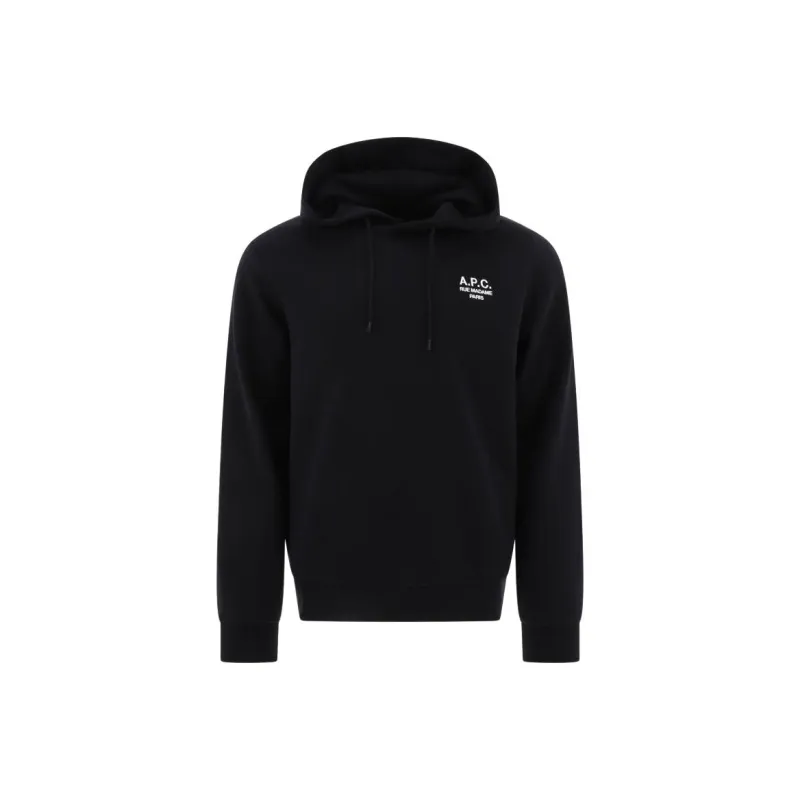 A.P.C Logo print Drawstring Hoodie-0