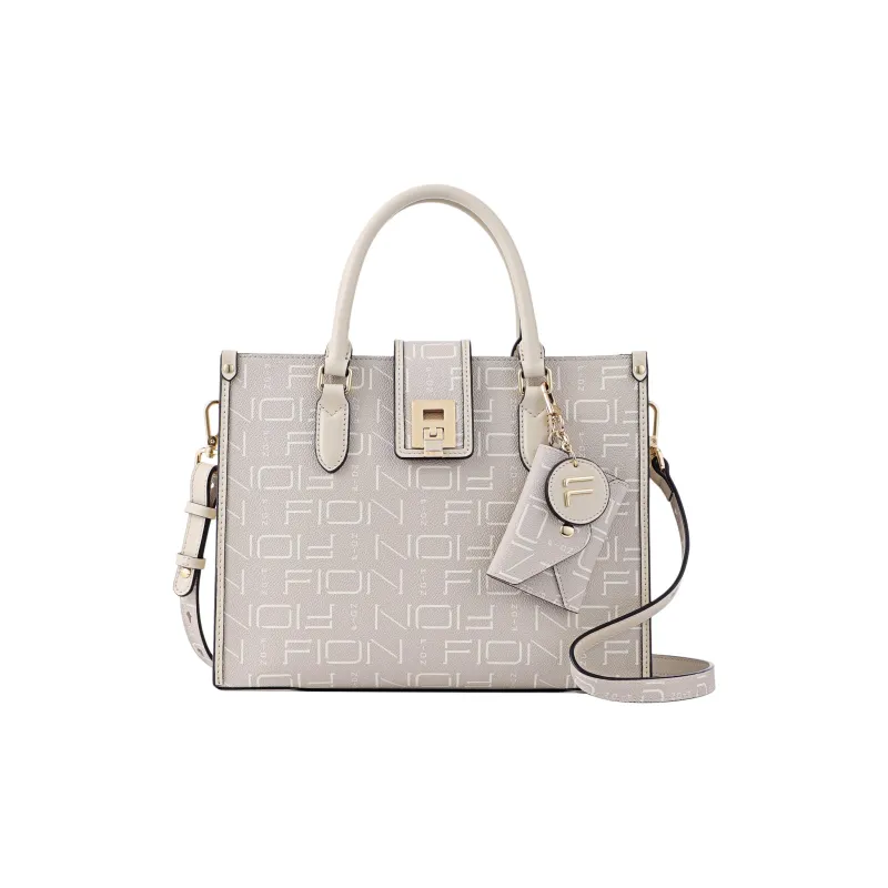 FION Soft Crossbody Handbag Women's Coffee/Camel, Gray Beige White-4