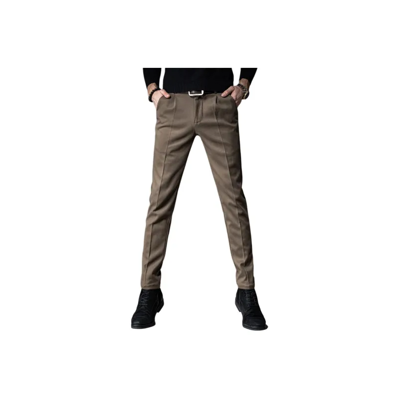 Devanro Casual Pants Men's Black-4