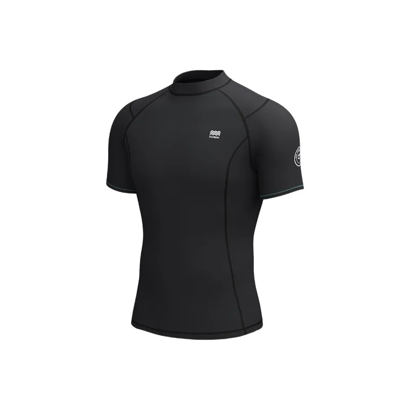 TOSWIM Men's Swimwear Men's [Black Water Texture]Top-0