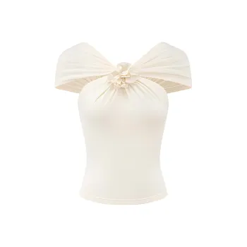VIKTORIACHAN SS24 Tank Tops Women's Ecru