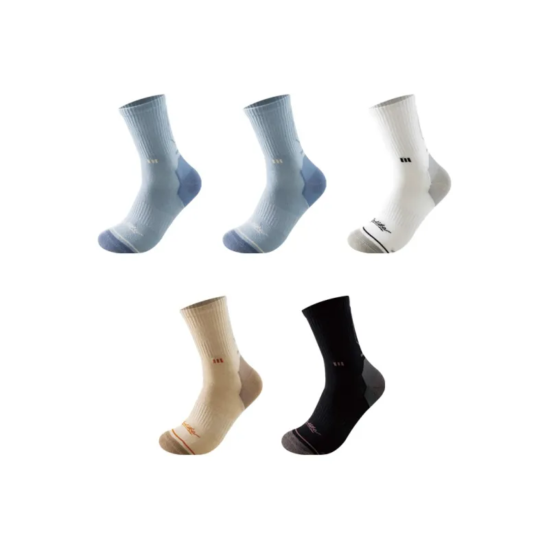 H YXIANG Mid Calf Socks Men's 5 Pack-4