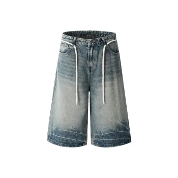 GBXM Denim Shorts Unisex Vintage Blue