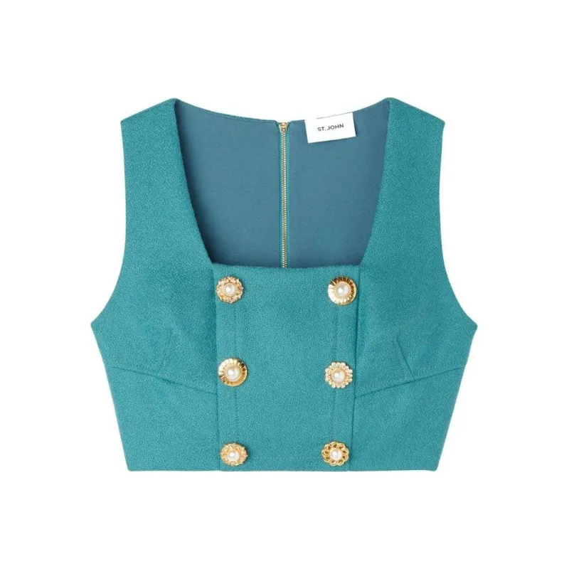 St. John SS24 Tank Tops Women's Turquoise-0