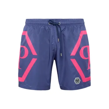 PHILIPP PLEIN Logo print Swim Shorts