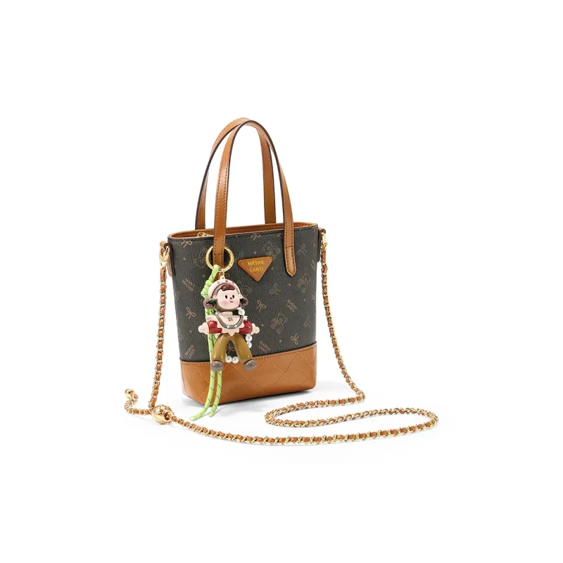 MashaLanti PVC Handbag, Crossbody Bag, Shoulder Bag, Bucket Bag Women's Multicolor-9