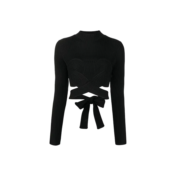 DION LEE SS22 Slim Fit Sweater Women's Black-0