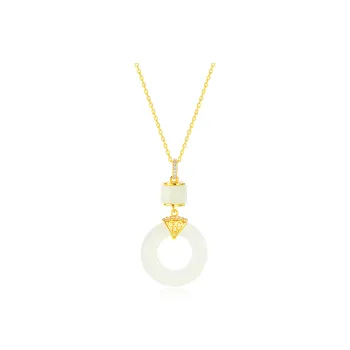Crafts Women's Colored Glaze Necklaces Unisex