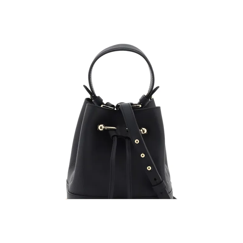 Strathberry Calfskin Bucket Bags Shoulder Bag Crossbody Bag Handbag Women's Black-4
