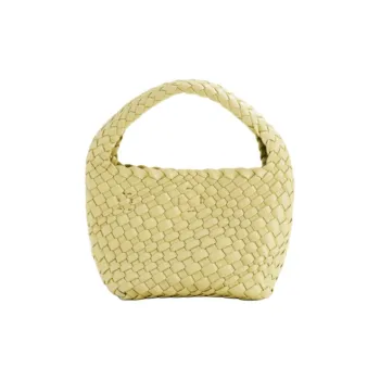 AJIDOU Artificial Leather Handbag Trumpets Women's Mustard Yellow