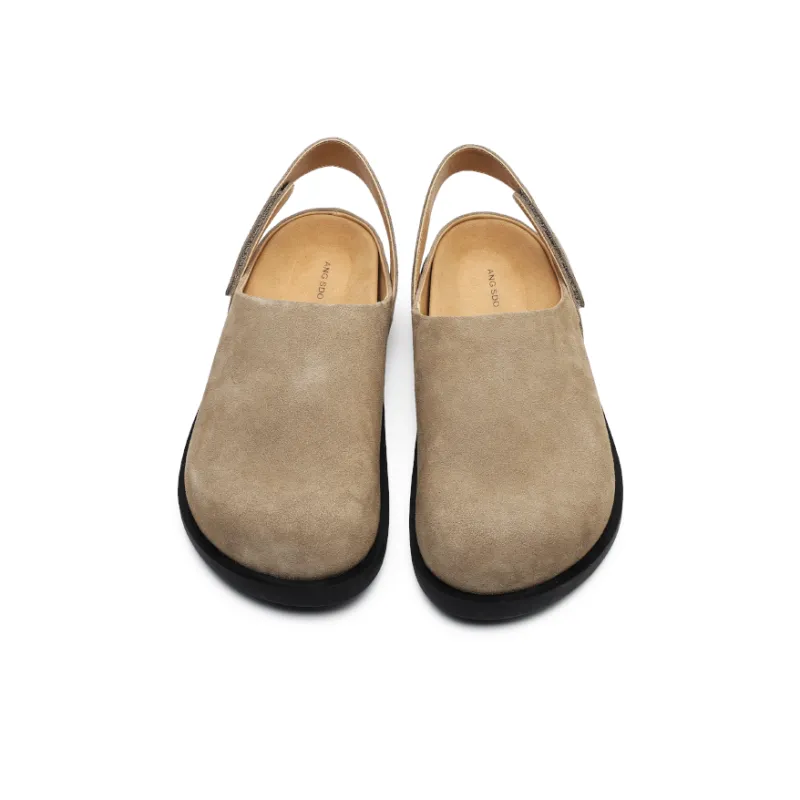 Angelmi Abrasion Resistant Slip Resistant Odor Resistant Closed Toe Slippers Unisex Khaki-3