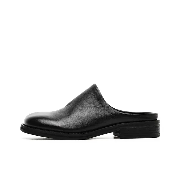 APRHE Abrasion Resistant Slip Resistant Closed Toe Slippers Unisex Black-0