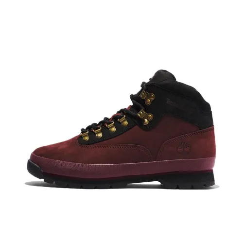 Timberland Euro Hiker Ankle Boots Men's Dark Red