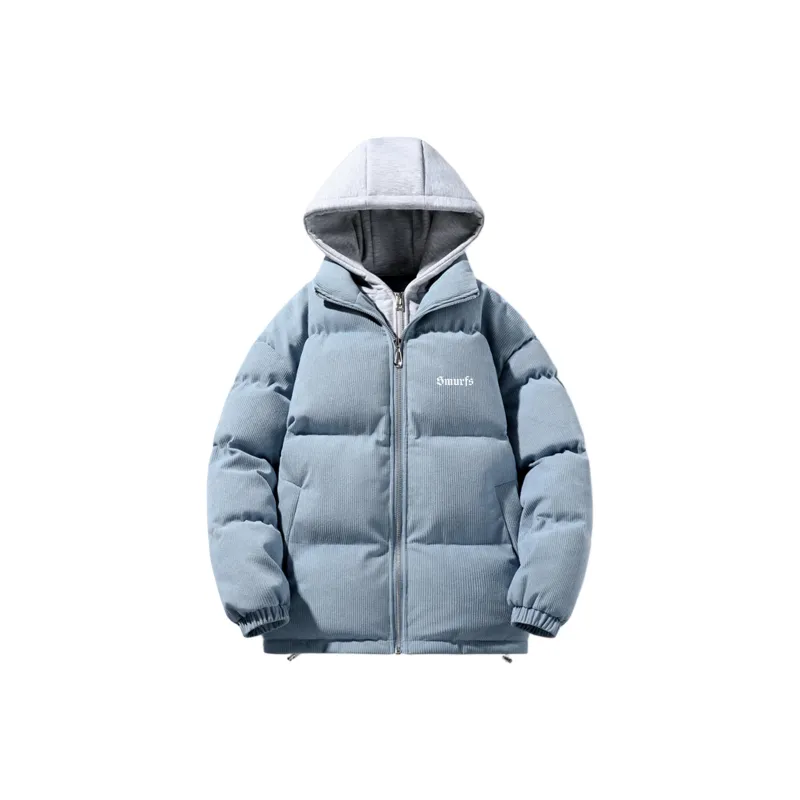 The Smurfs Puffer Jacket Unisex Black-4