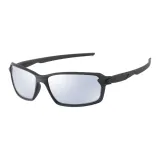 Matte Black Frame with White Mirrored Lens