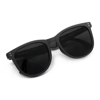 HELEN KELLER TR/Memory Plastic Round Sunglasses Unisex