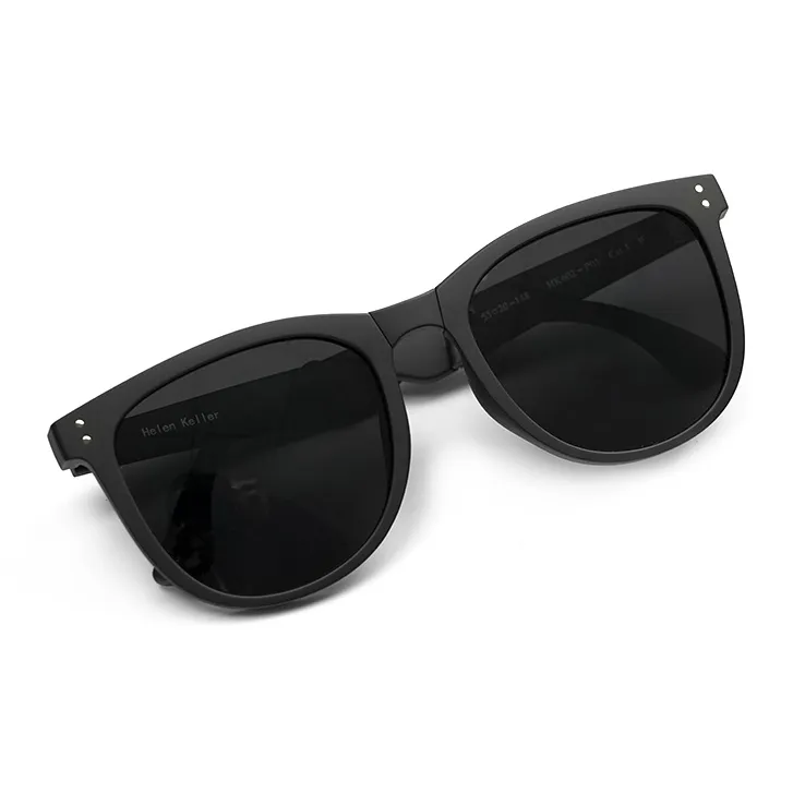 HELEN KELLER TR/Memory Plastic Round Sunglasses Unisex-0
