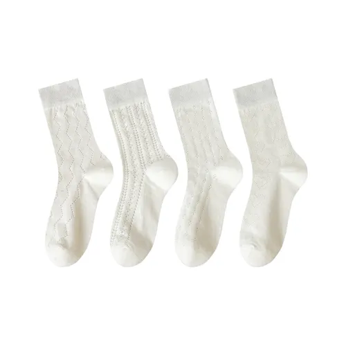 AOKANG Mid Calf Socks Women's 4 Pack