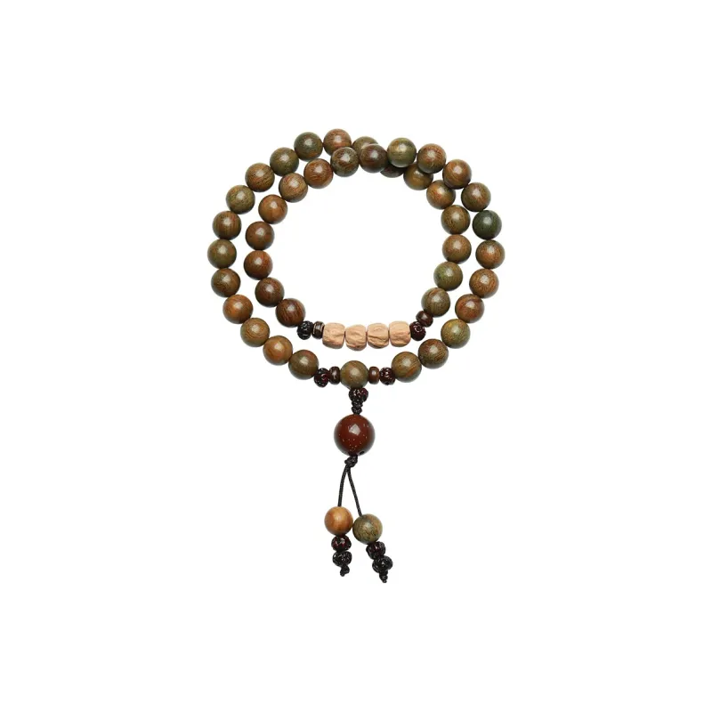 MUSHENGYUAN Green Sandalwood Bracelets Unisex-0