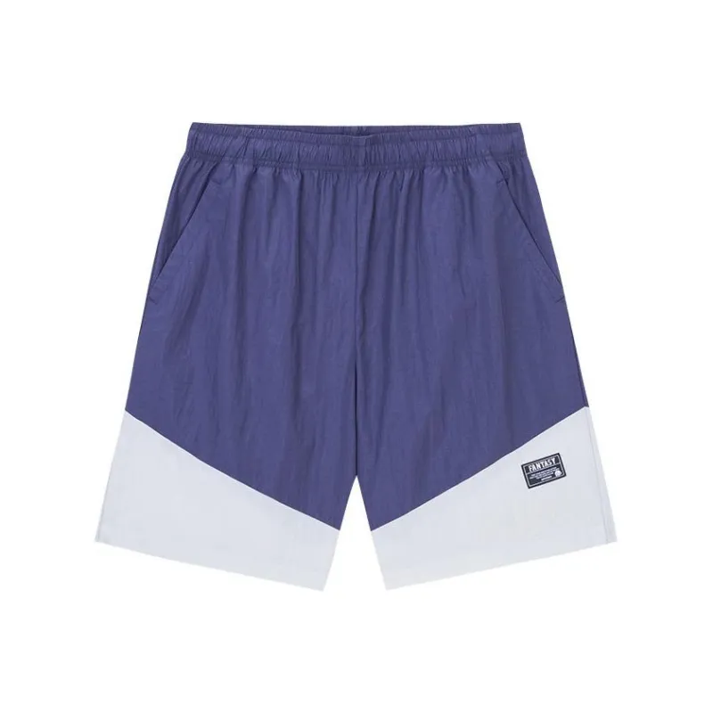 Anta Casual Shorts Men's Deep Navy Blue/Chip Gray-0