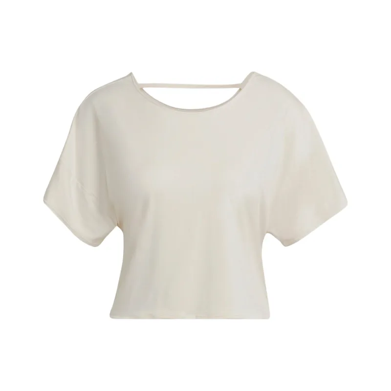 Adidas Crop Tops Women's Beige-0
