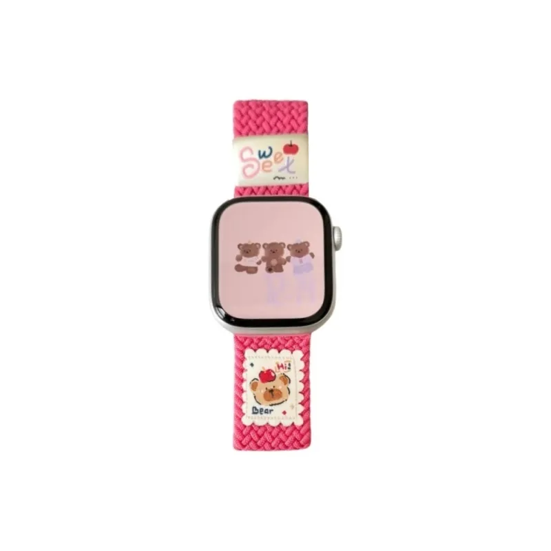 Vobafe Compatibility With Apple Watch Series 9/S8/S7/S10 SE/Ultra 2 Watch Band Apple Compatibility Fabric Material-19
