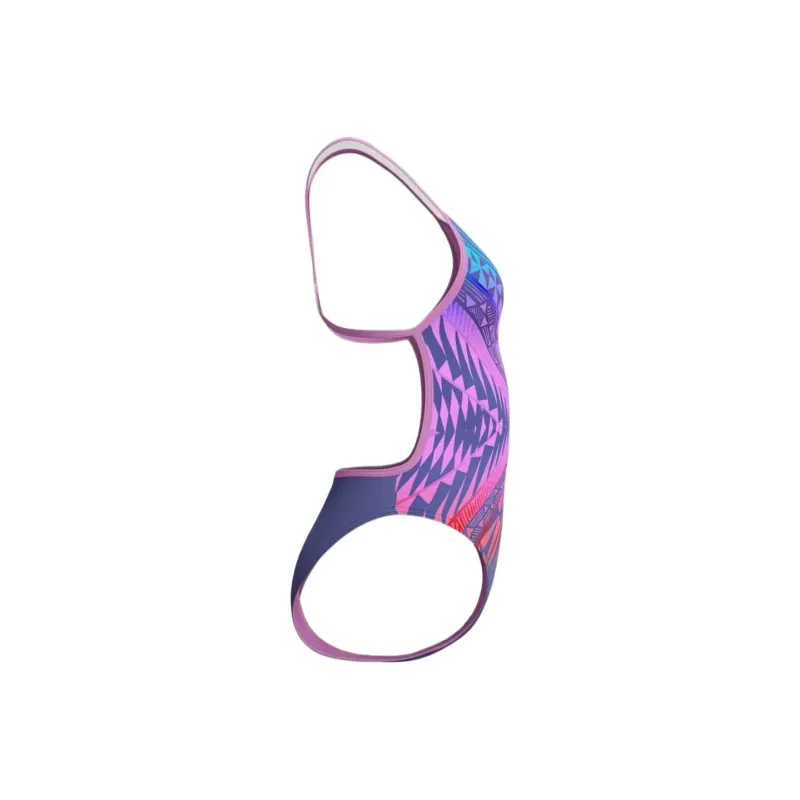 Speedo ClubTrainingPlacementV One piece Swimsuit Women's Pink Blue-3
