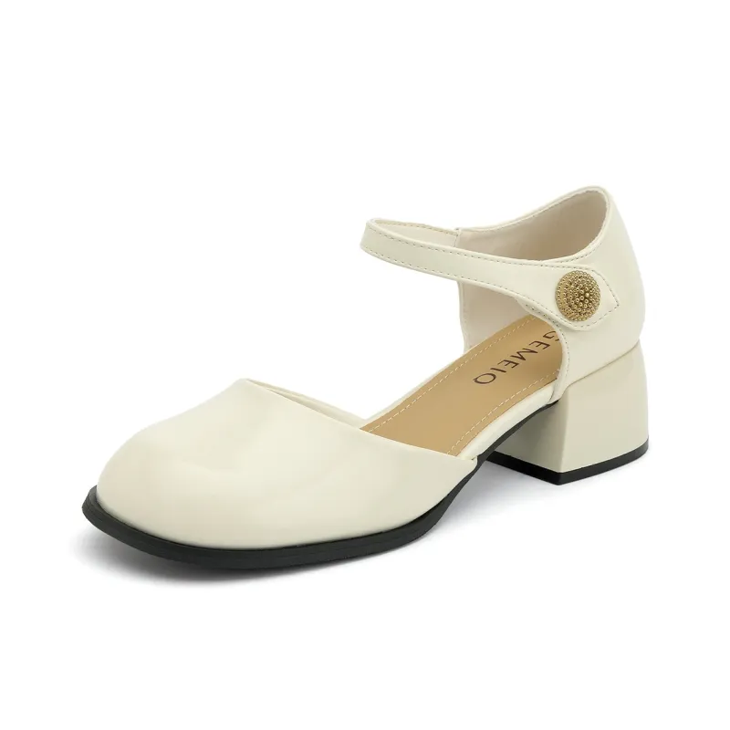 GEMEIQ Block Heel High Heels 4.5cm Women's-2