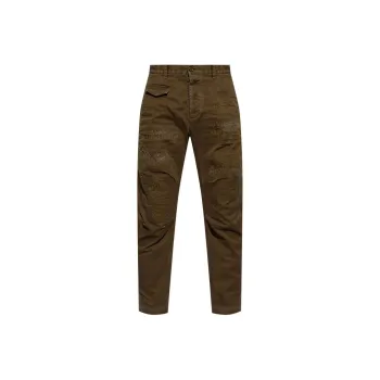 DSQUARED 2 Mid Rise Distressed Sim Cut Trousers